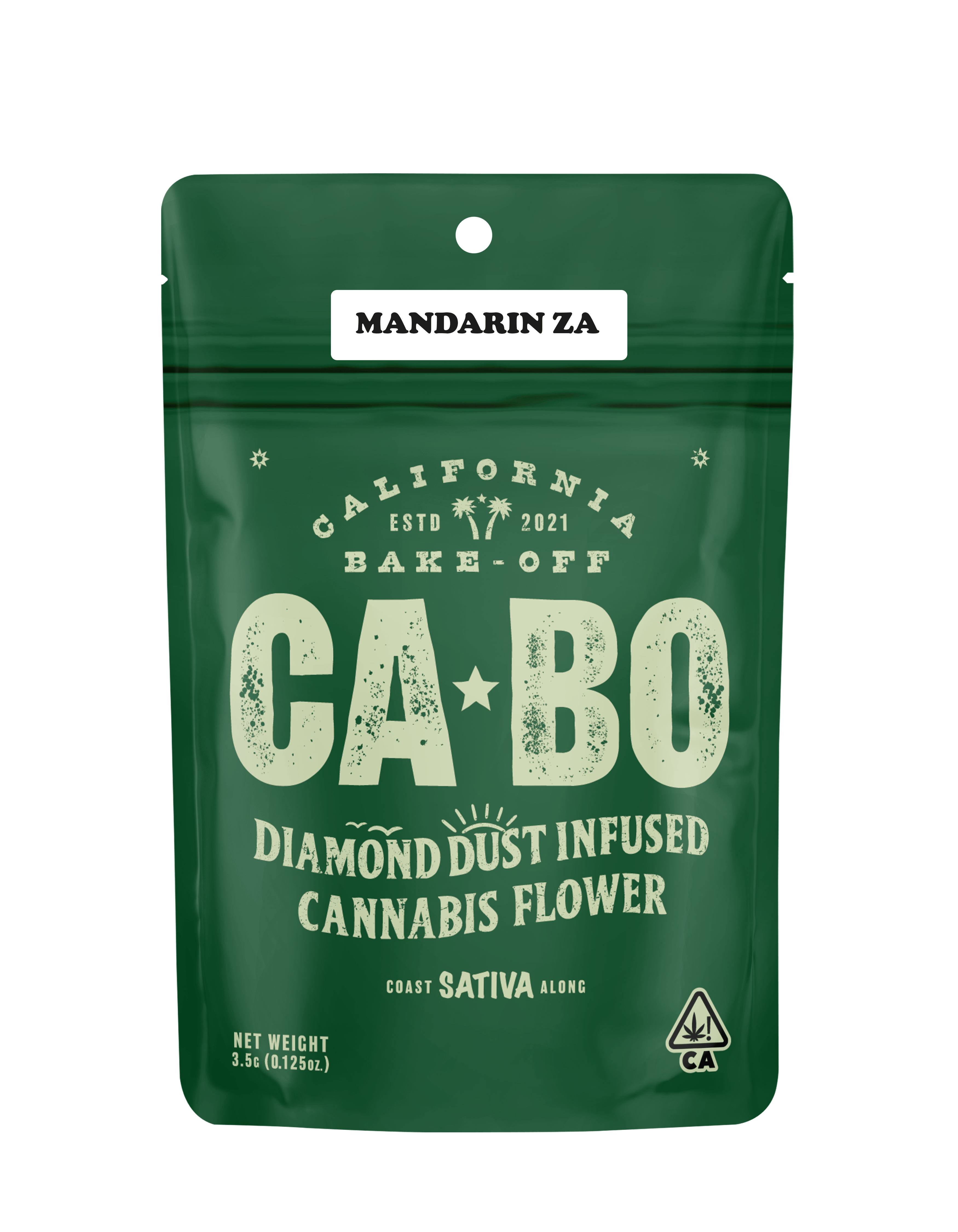 CABO - CABO Diamond Dust Infused 3.5g Flower - Mandarin Za - Sativa - 1