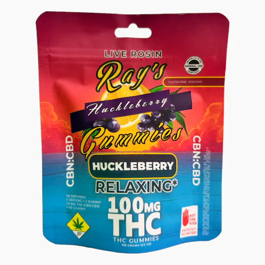 Ray's Lemonade - Ray's Lemonade | Huckleberry Gummies | 100mg | 10ct - 1