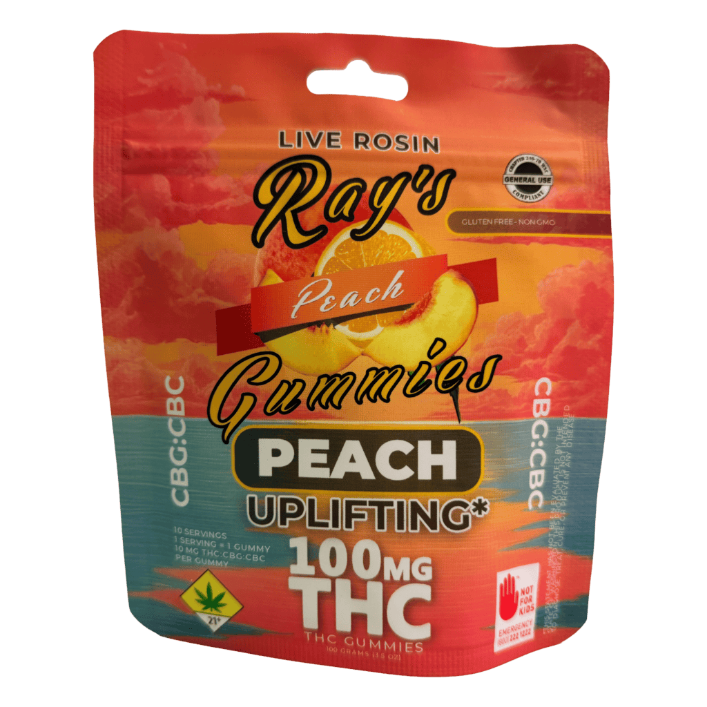 Ray's Lemonade - Ray's Lemonade | Peach Gummies | 100mg | 10ct - 1