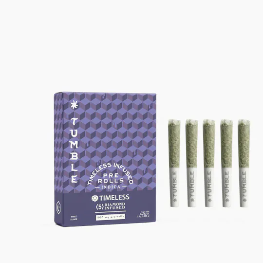 Timeless Vapes - Bubba Kush | Tumble Travelers Infused Minis | 0.5g each | 5pk - 1