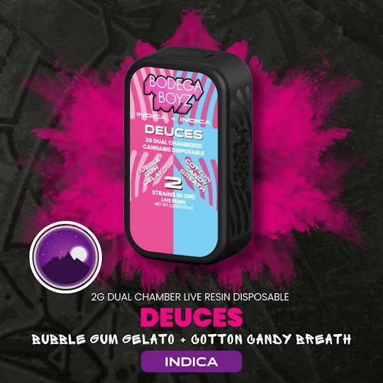 Bodega Boyz - Deuces | Bubble Gum Gelato + Cotton Candy Breath | Disposable | 1g - 1