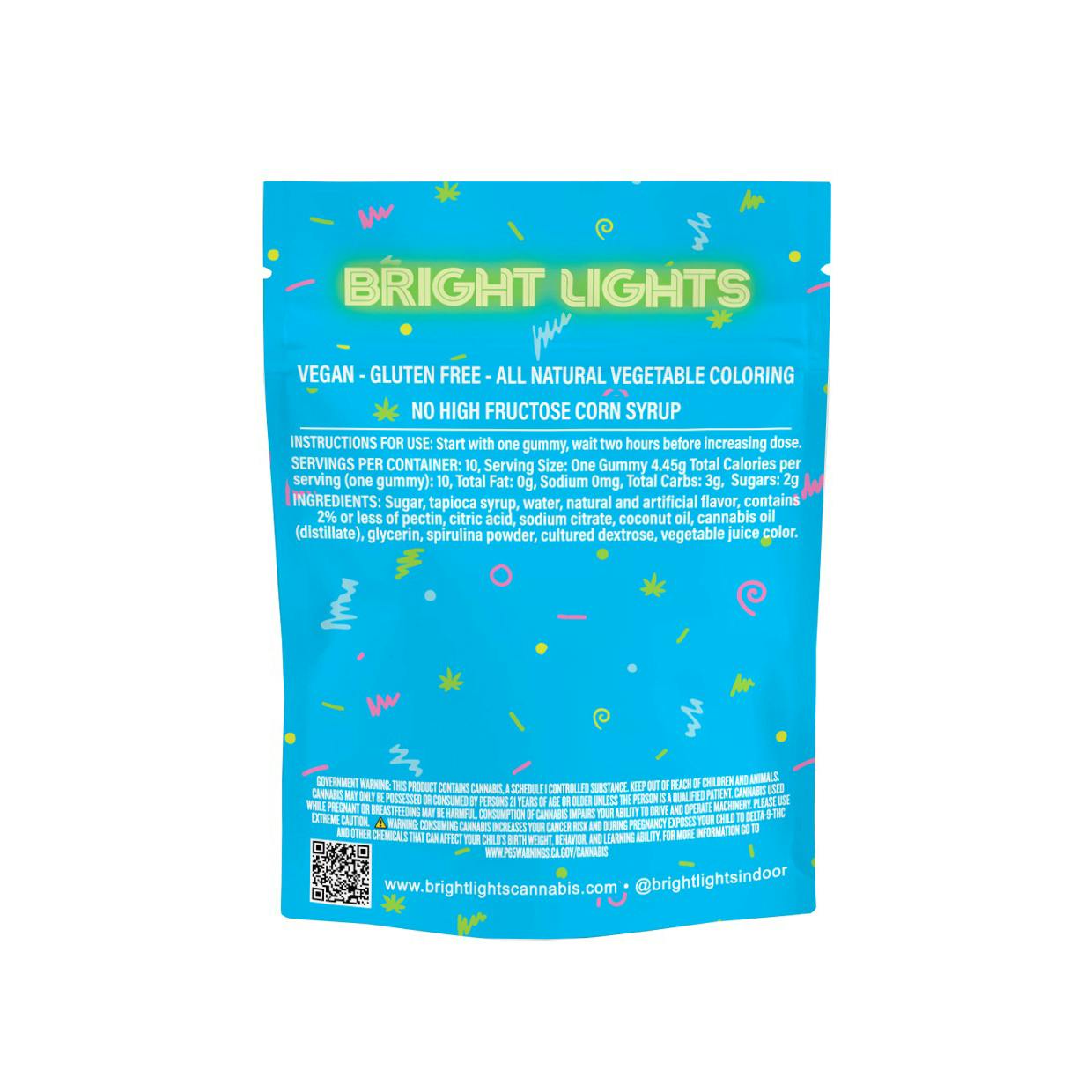 Bright Lights - Jell'n | Cannabis Infused Gummies | 100mg THC - 10pk | Blue Raspberry - 1