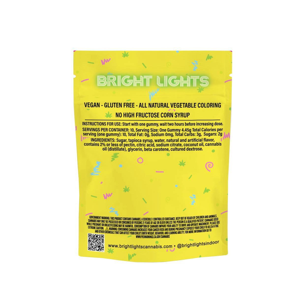Bright Lights - Jell'n | Cannabis Infused Gummies | 100mg THC - 10pk | Pineapple - 1