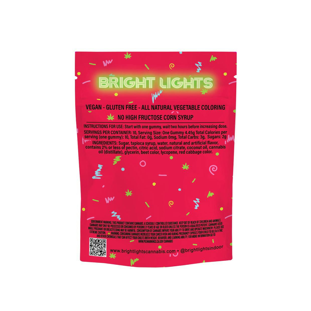 Bright Lights - Jell'n | Cannabis Infused Gummies | 100mg THC - 10pk | Sour Cherry - 1