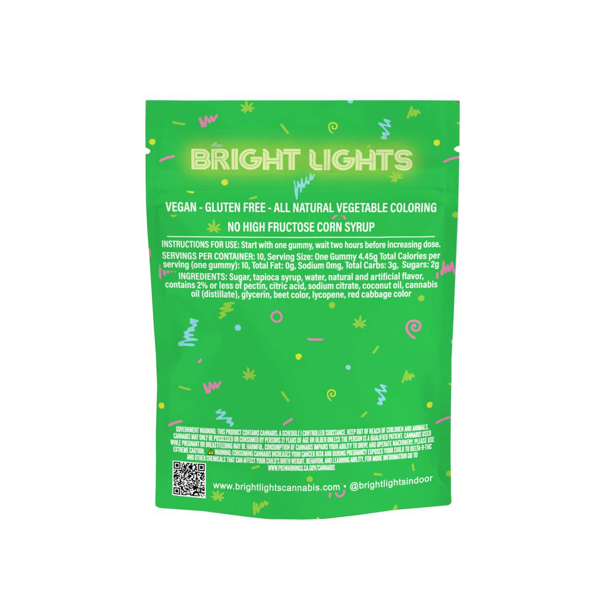 Bright Lights - Jell'n | Cannabis Infused Gummies | 100mg THC - 10pk | Watermelon - 1