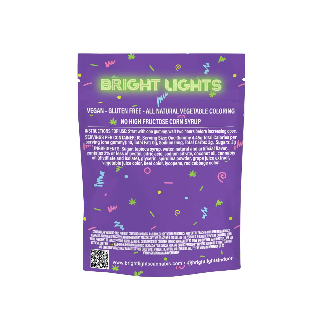 Bright Lights - Jell'n | Cannabis Infused Gummies | 100mg THC/CBD - 10pk | Rejuvenate - 1