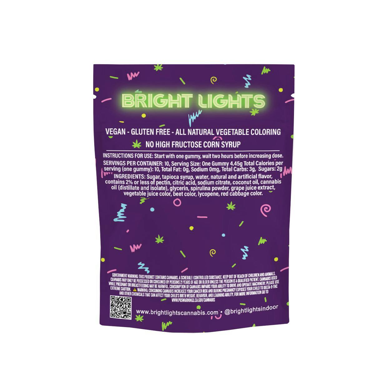 Bright Lights - Jell'n | Cannabis Infused Gummies | 100mg THC/CBD/CBN - 10pk | Deep Sleep - 1