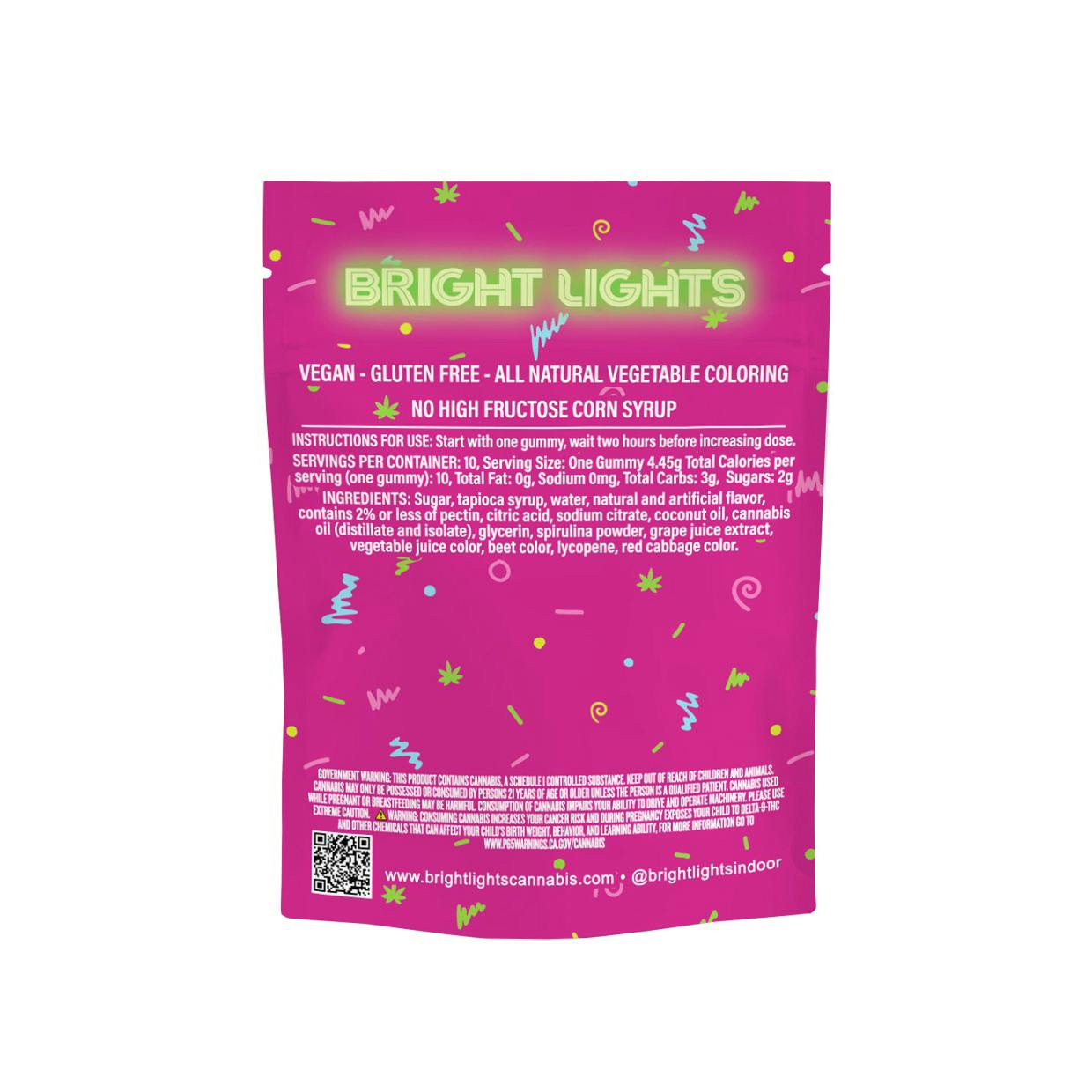 Bright Lights - Jell'n | Cannabis Infused Gummies | 100mg THC/CBN - 10pk | Sleep - 1