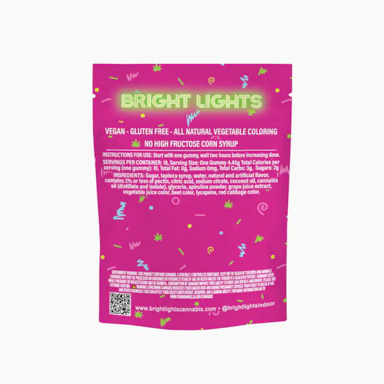 Bright Lights - Jell'n | Cannabis Infused Gummies | 100mg THC/CBN - 10pk | Sleep - 1