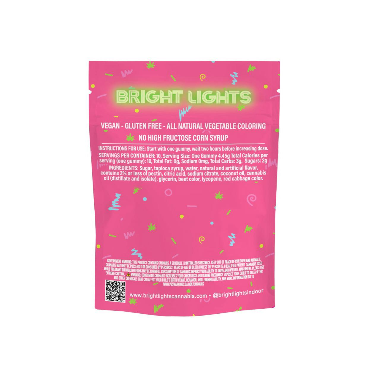 Bright Lights - Jell'n | Cannabis Infused Gummies | 100mg THC/THCV - 10pk | Energize - 1