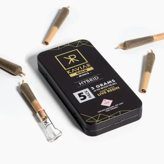 Kaviar - Kaviar | GG4 Gold | Infused Joints | 0.6g ea | 5pk - 1