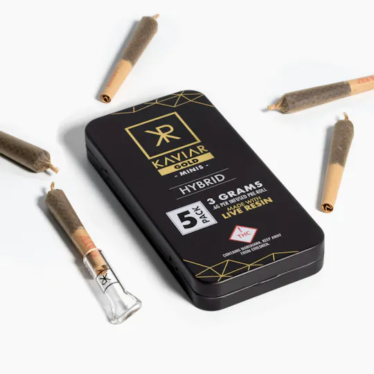 Kaviar - Kaviar | Bubba Dough Gold | Infused Joints | 0.6g ea | 5pk - 1
