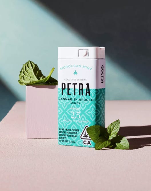 Petra by Kiva - Petra Mints | Moroccan Mint | 100mg | 40ct | 2.5mg/ea - 1