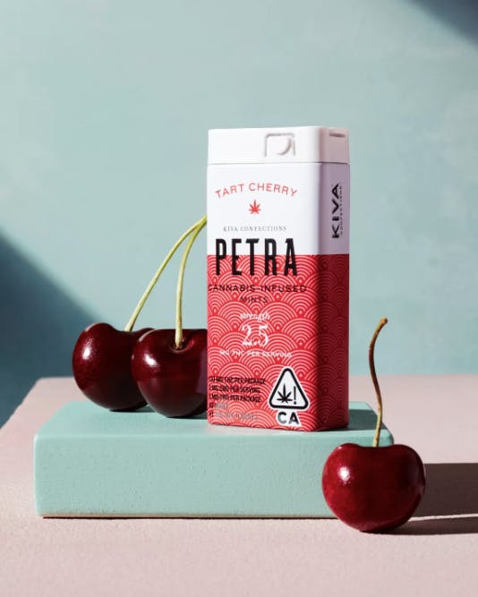 Petra by Kiva - Petra Mints | Tart Cherry | 100mg | 40ct | 2.5mg/ea - 1