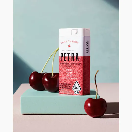 Petra by Kiva - Petra Mints | Tart Cherry | 100mg | 40ct | 2.5mg/ea - 1