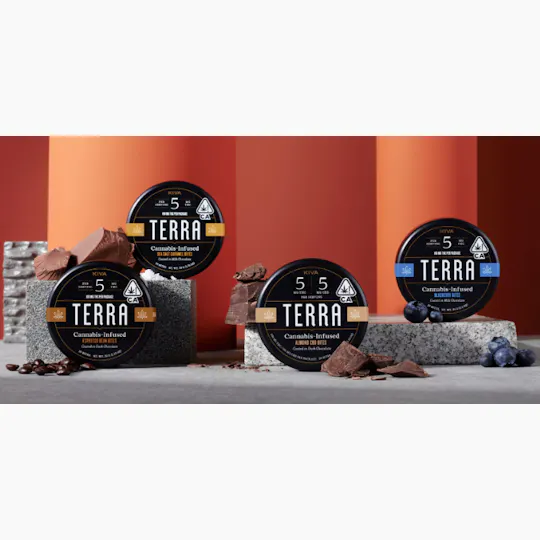 Terra by Kiva - Terra | Dark Chocolate Peppermint Pattie | 100mg | 20ct | 5mg/ea - 1