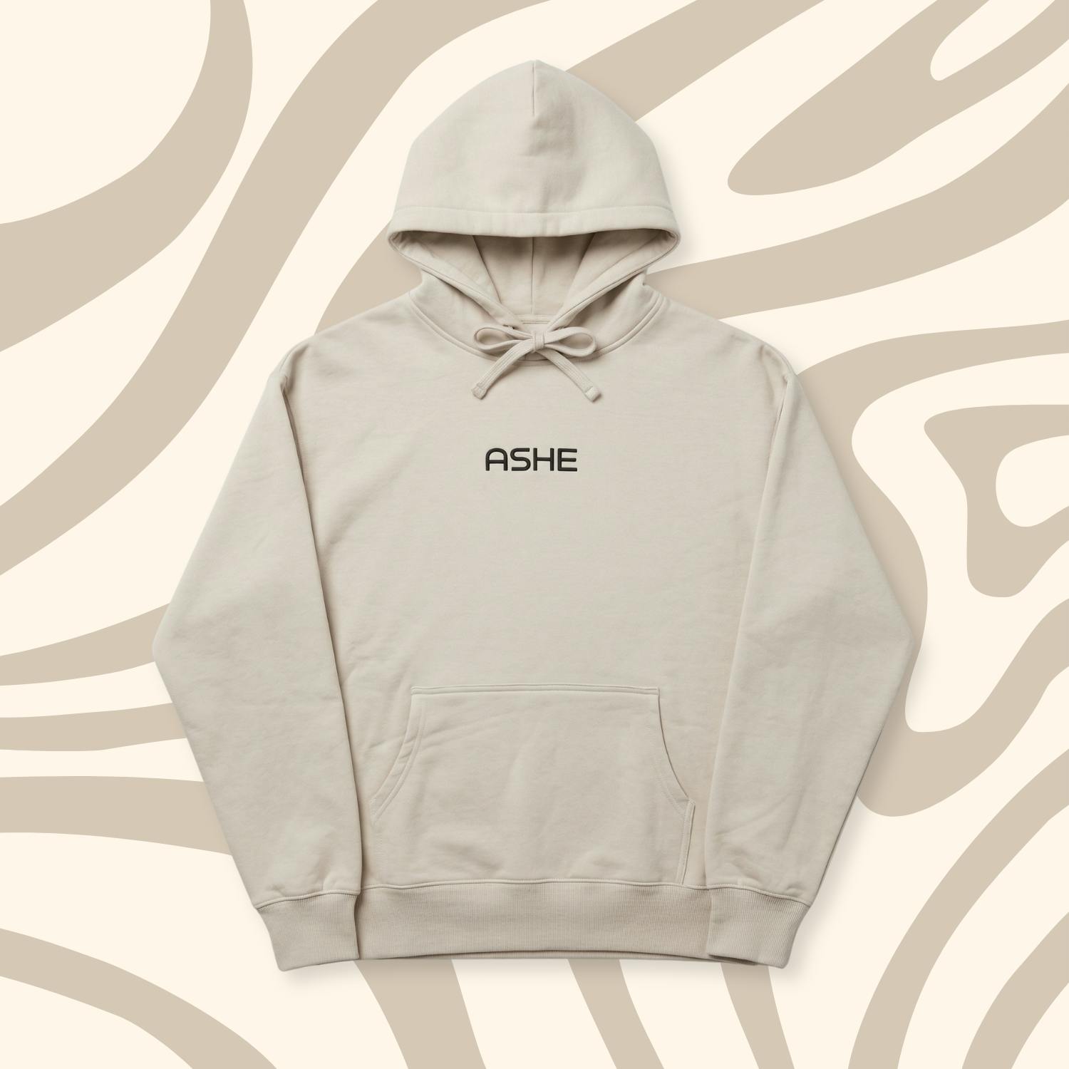 ASHE - ASHE Heavyweight Logo Hoodie (Cream) - 1