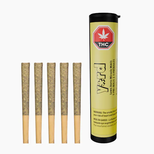 Yard - Lawn Darts Miracle Mac1 Pre-Rolls | 5 × 0.5g - 1