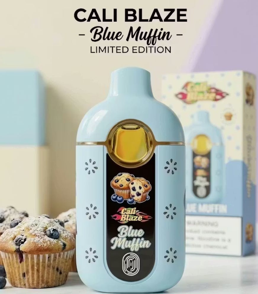Cali-Blaze - Cali-Blaze | Blue Muffin | Limitless Live Resin Disposable | 3g - 1