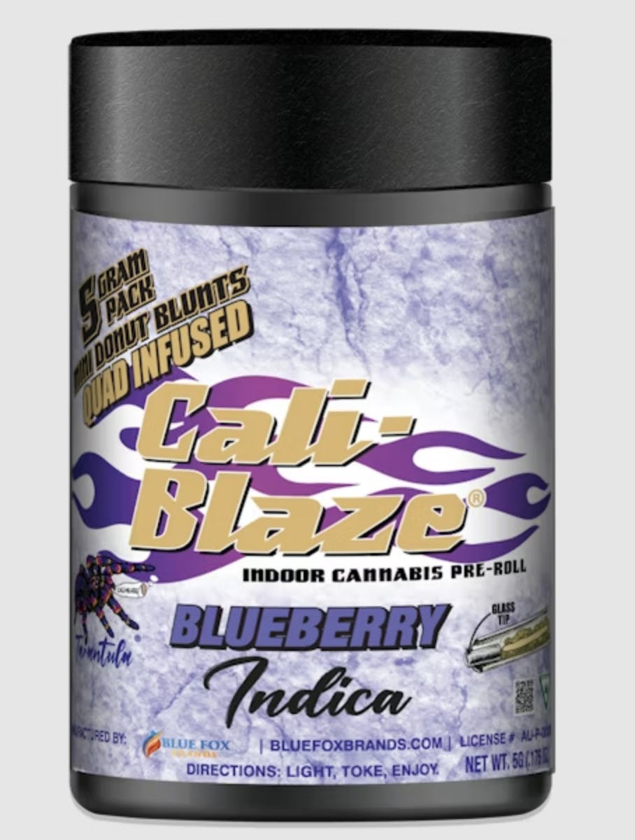 Cali-Blaze - Cali-Blaze | Blueberry | Tarantula Donut Infused Blunts | 1g each | 5pk - 1