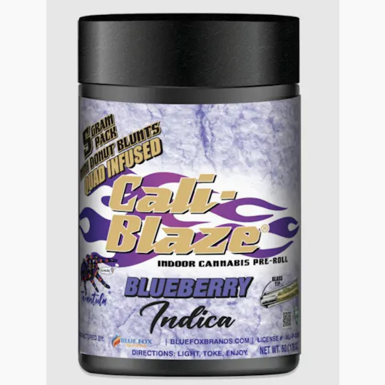 Cali-Blaze - Cali-Blaze | Blueberry | Tarantula Donut Infused Blunts | 1g each | 5pk - 1