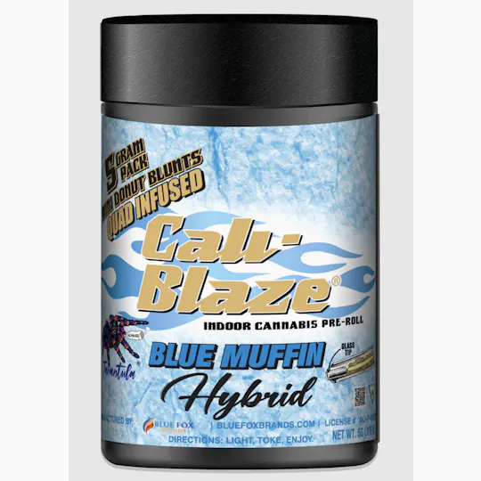 Cali-Blaze - Cali-Blaze | Blue Muffin | Tarantula Donut Infused Blunts | 1g each | 5pk - 1