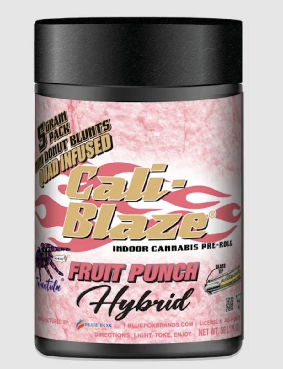Cali-Blaze - Cali-Blaze | Fruit Punch | Tarantula Donut Infused Blunts | 1g each | 5pk - 1