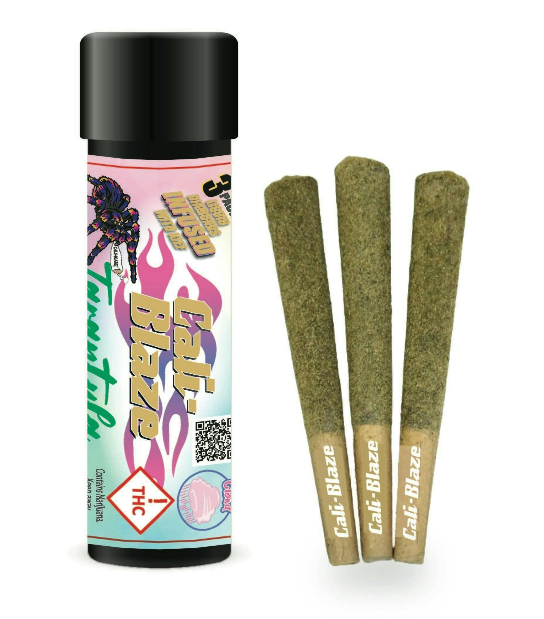 Cali-Blaze - Cali-Blaze | Cotton Cloud | Tarantula Infused Joints | 1g each | 3pk - 1