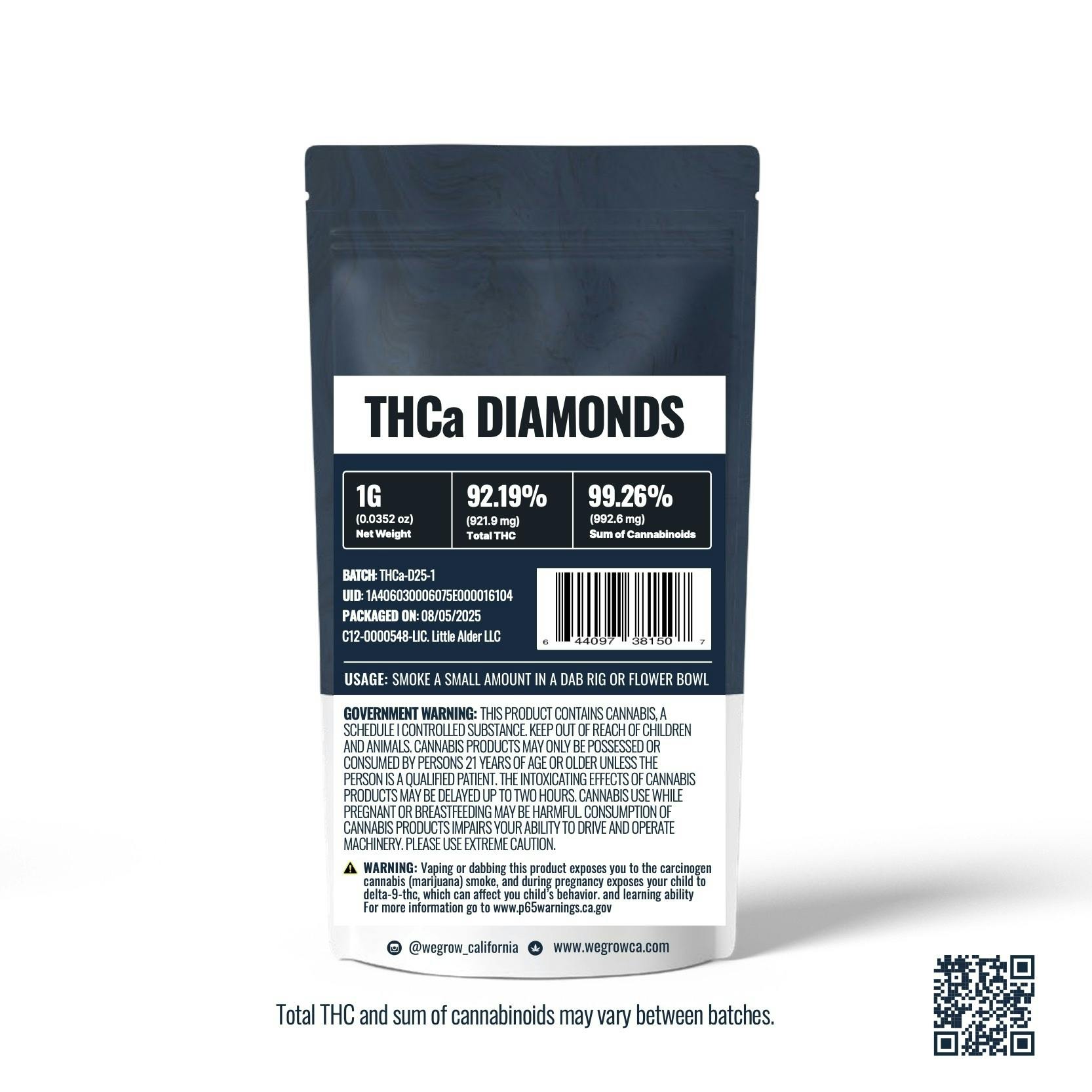 We Grow - We Grow | THCa Diamonds | 1g - 1