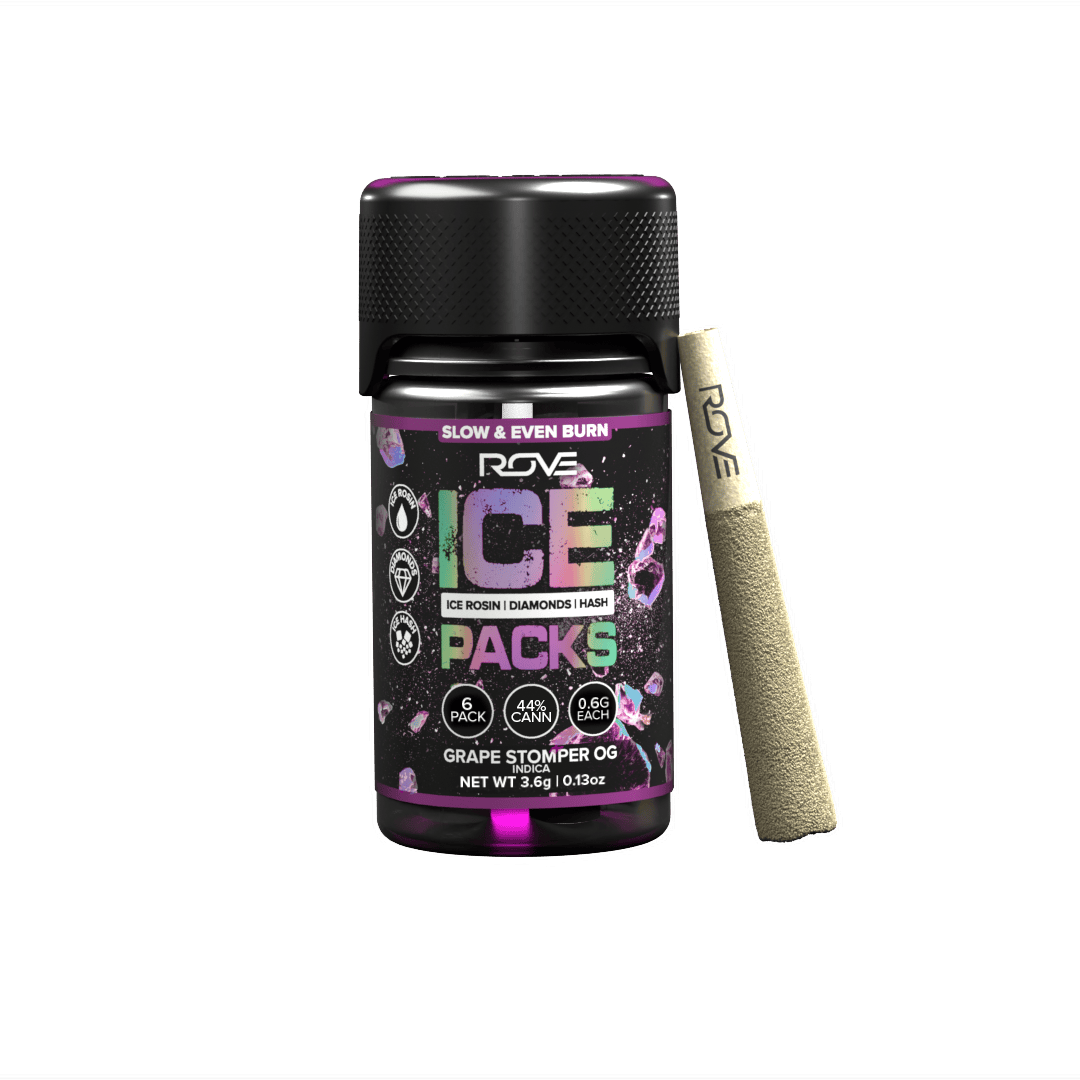 ROVE - Grape Stomper OG | Infused Ice Packs (Rosin, Hash, and Diamonds) | 6x 0.6g - 1