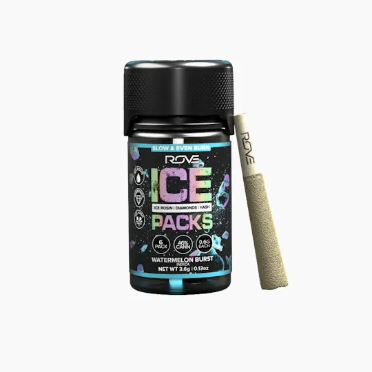 ROVE - Watermelon Burst | Infused Ice Packs (Rosin, Hash, and Diamonds) | 6x 0.6g - 1