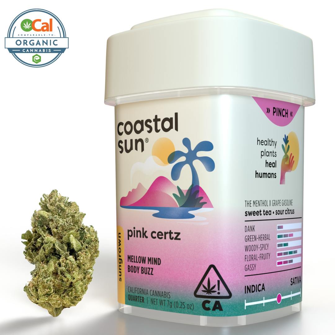 Coastal Sun - Pink Certz Sungrown Flower 7g - 1