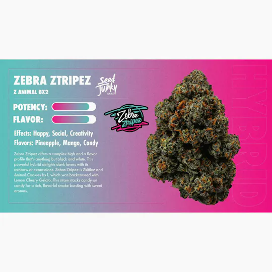 Seed Junky - Zebra Ztripez | Joint | 1g - 1