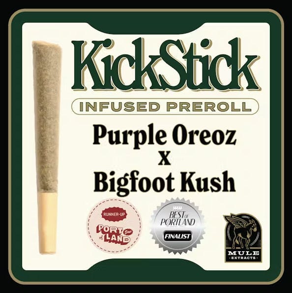 Mule Extracts - Mule Extracts | Purple Oreoz x Bigfoot Kush | Infused Joint | 1g - 1