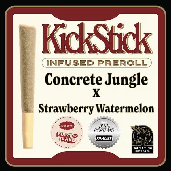 Mule Extracts - Concrete Jungle x Strawberry Watermelon | Infused Joint | 1g - 1