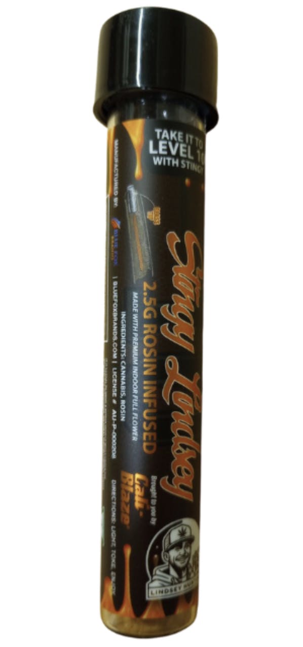 Cali-Blaze - Stingy Lindsey | Strawberry Durban | Rosin Infused Blunt | 2.5g - 1
