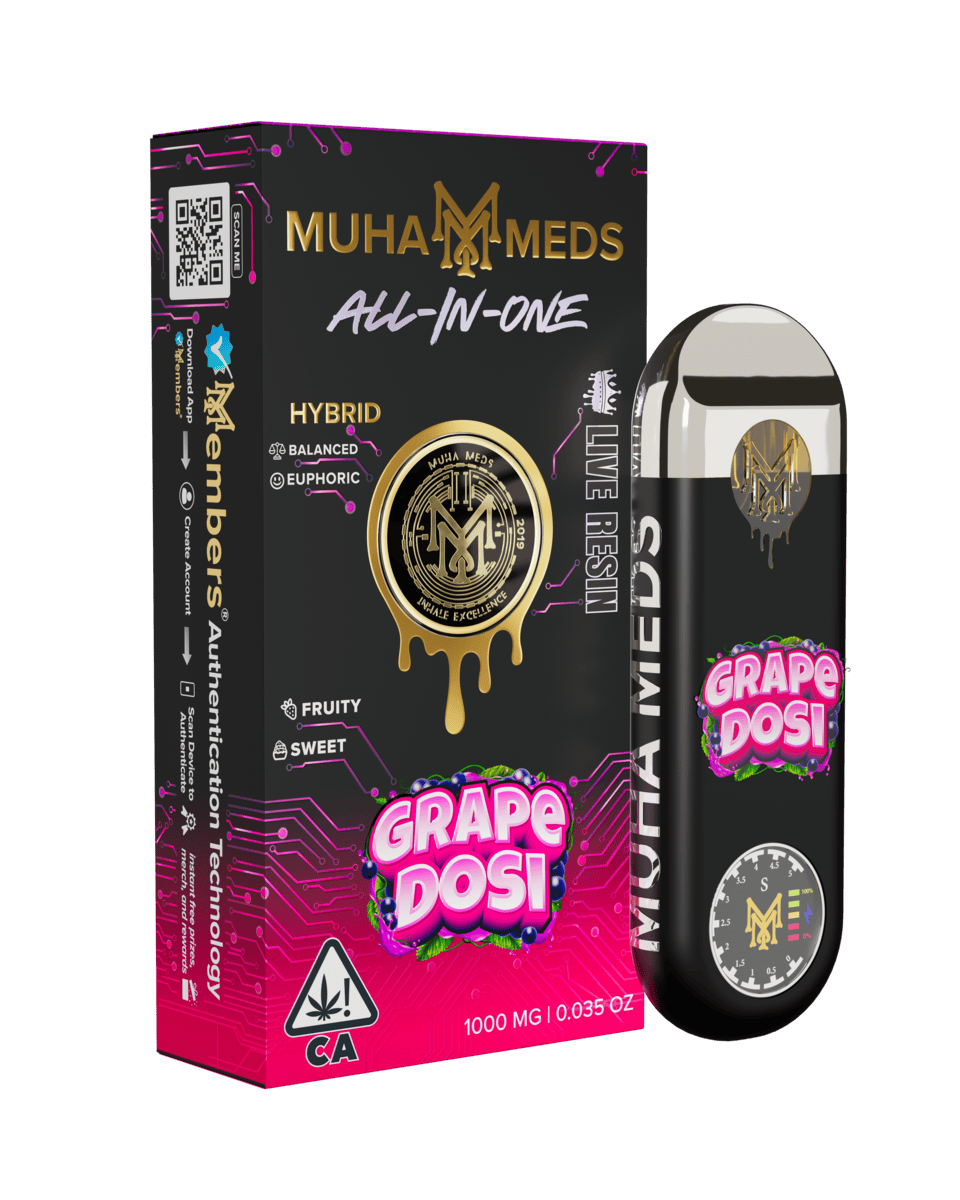 Muha Meds - Muha Meds | Grape Dosi | Live Resin Disposable | 1g - 1