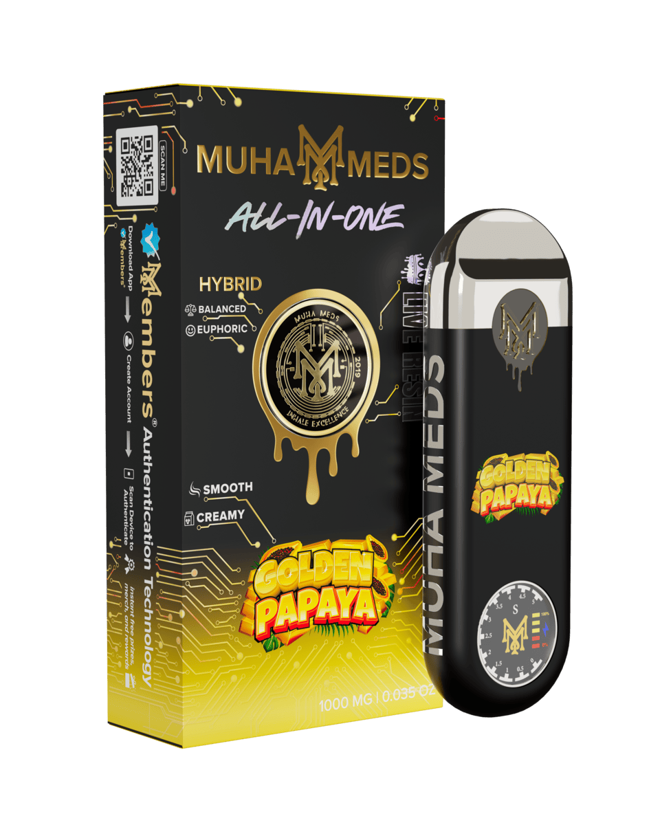 Muha Meds - Muha Meds | Golden Papaya | Live Resin Disposable | 1g - 1