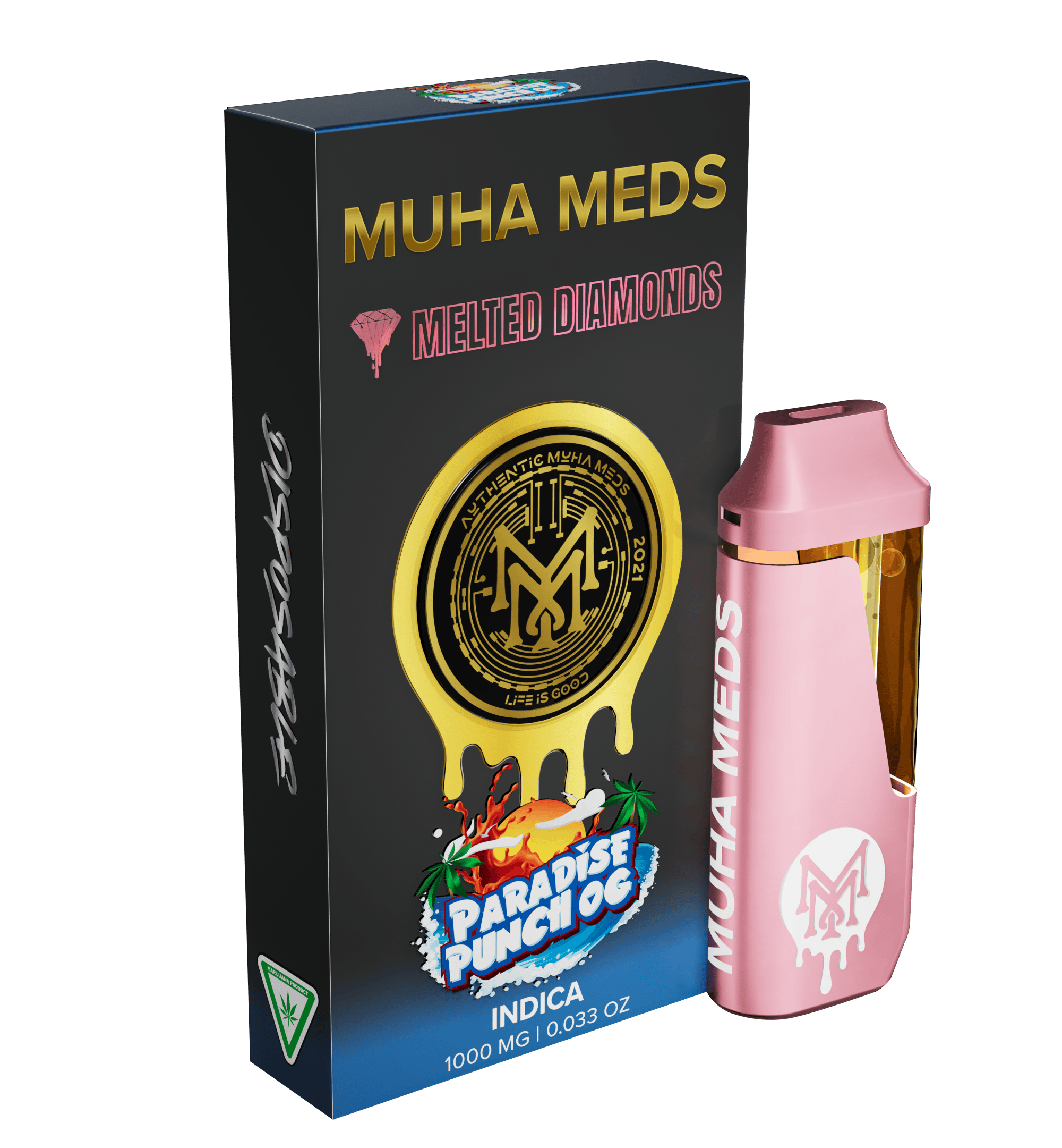 Muha Meds - Muha Meds | Paradise Punch OG | Melted Diamonds Disposable | 1g - 1