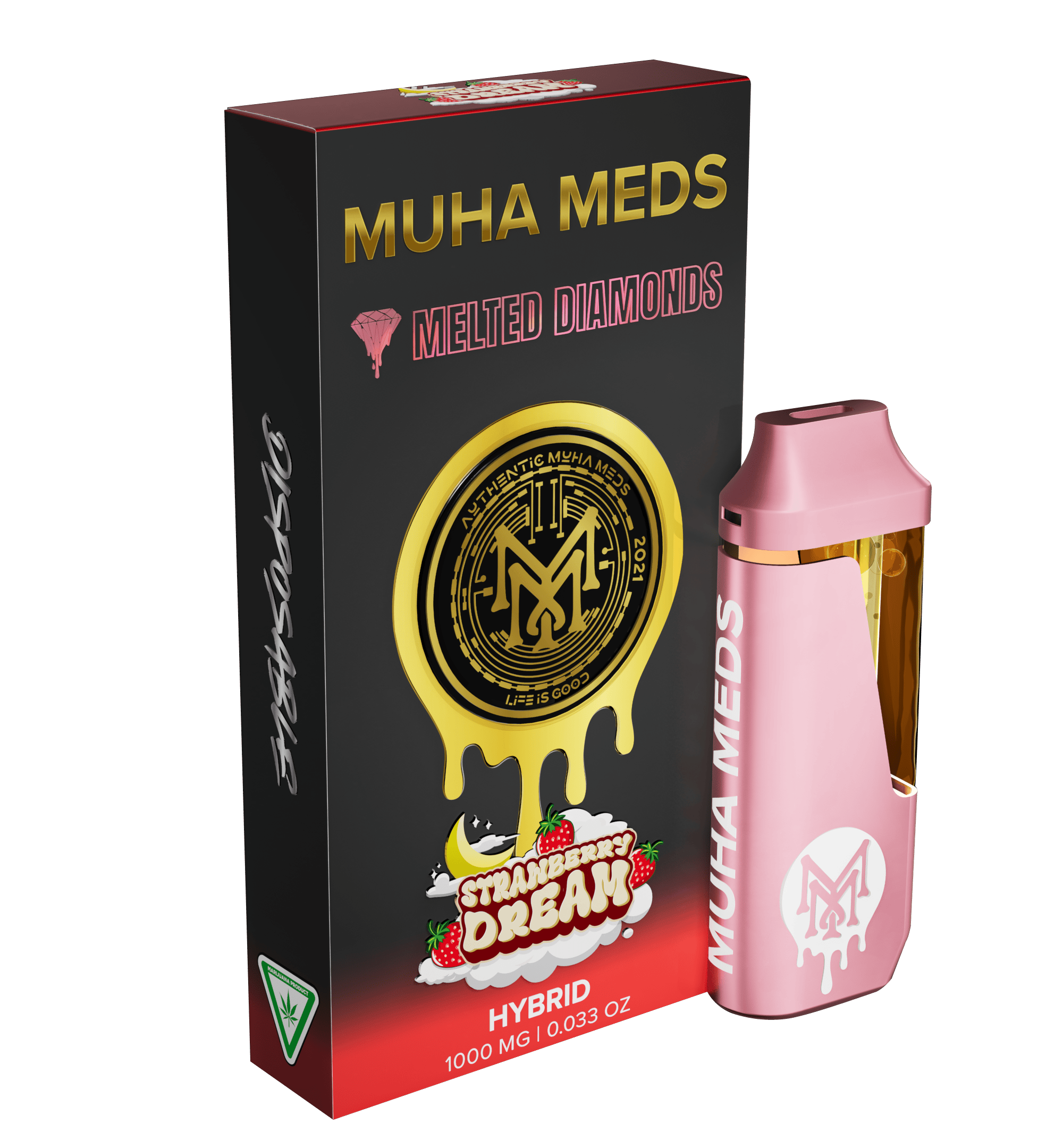 Muha Meds - Muha Meds | Strawberry Dream | Melted Diamonds Disposable | 1g - 1