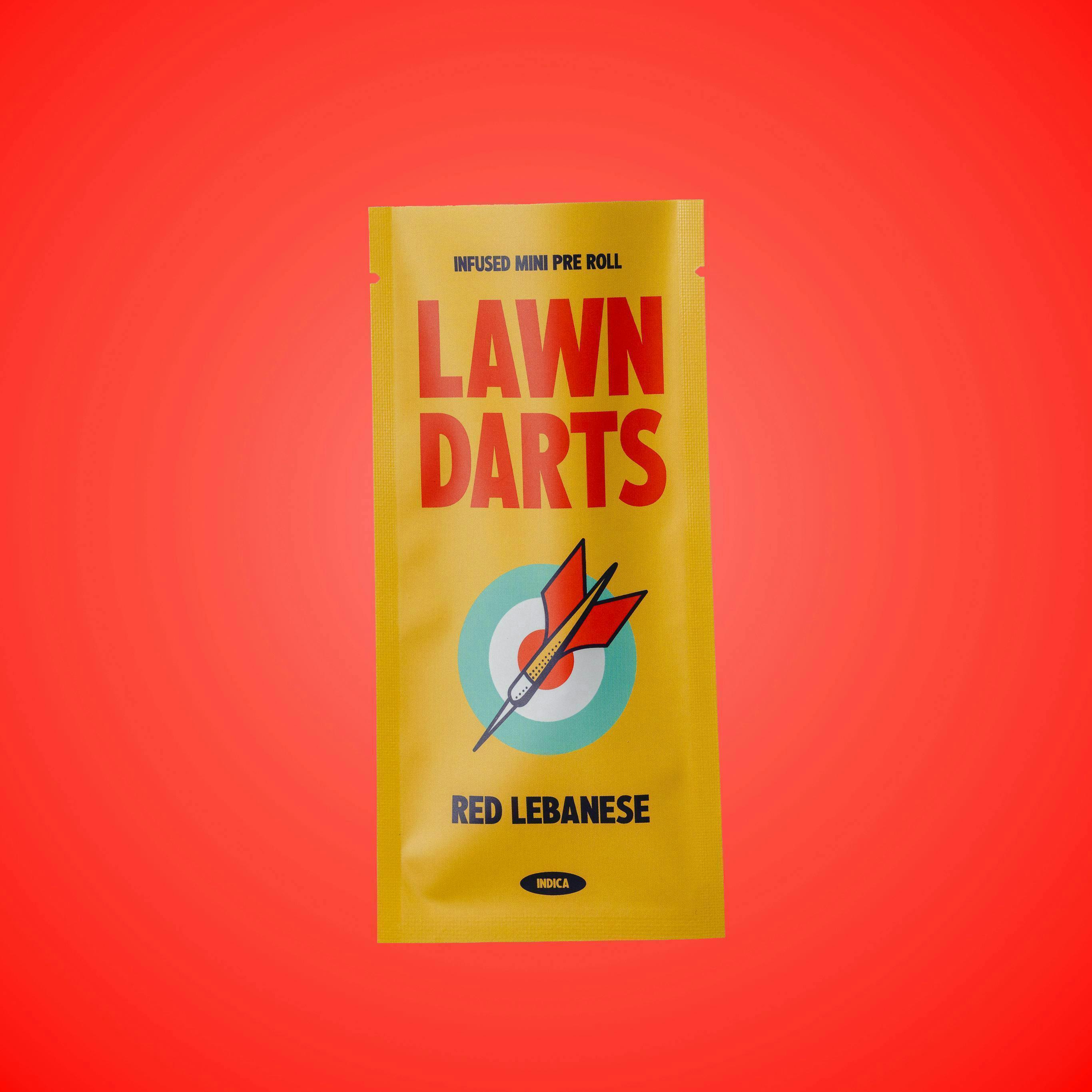 Lawn Darts - Red Lebanese | Infused Mini | 0.7g - 1