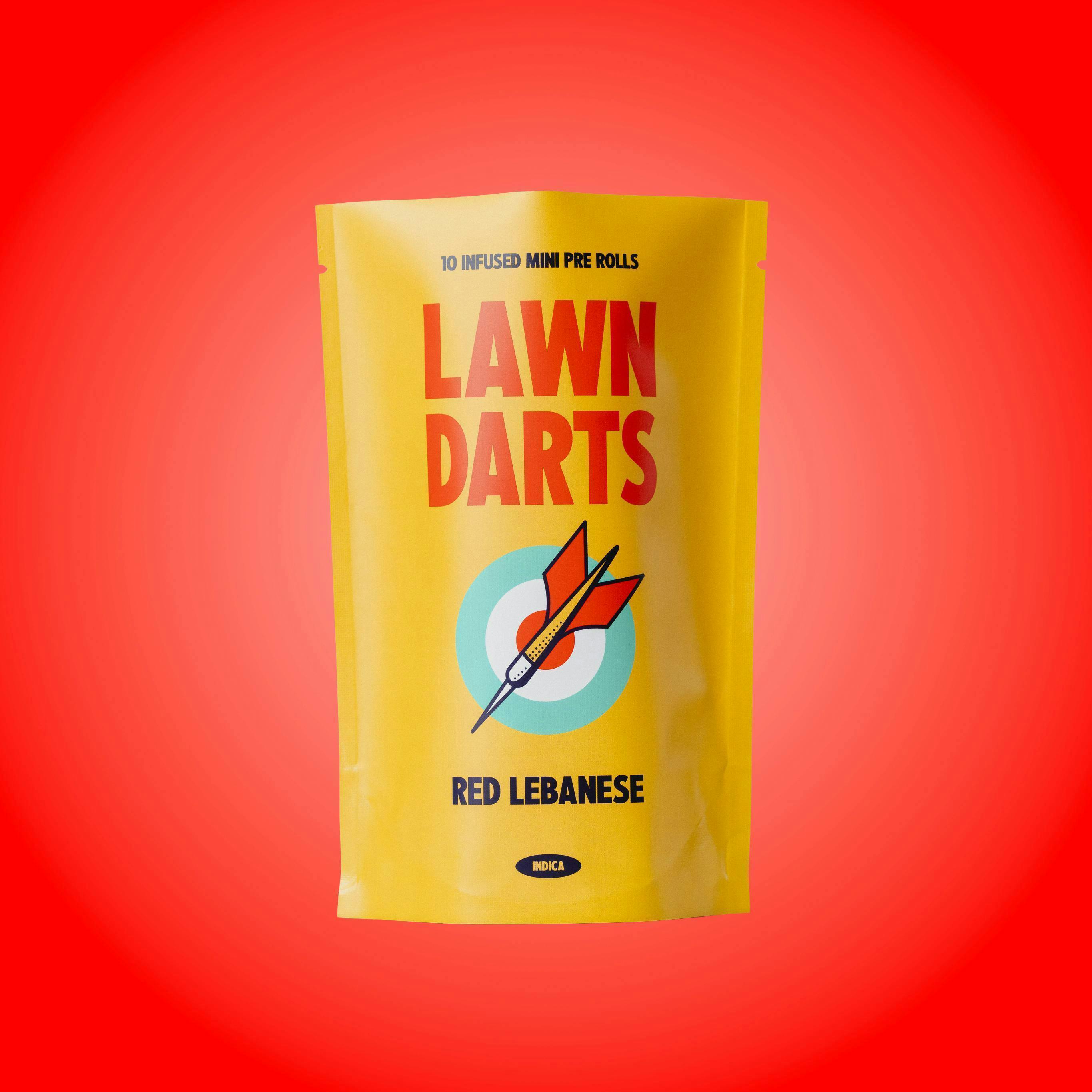 Lawn Darts - Red Lebanese | Infused Minis | 0.7g each | 10pk - 1