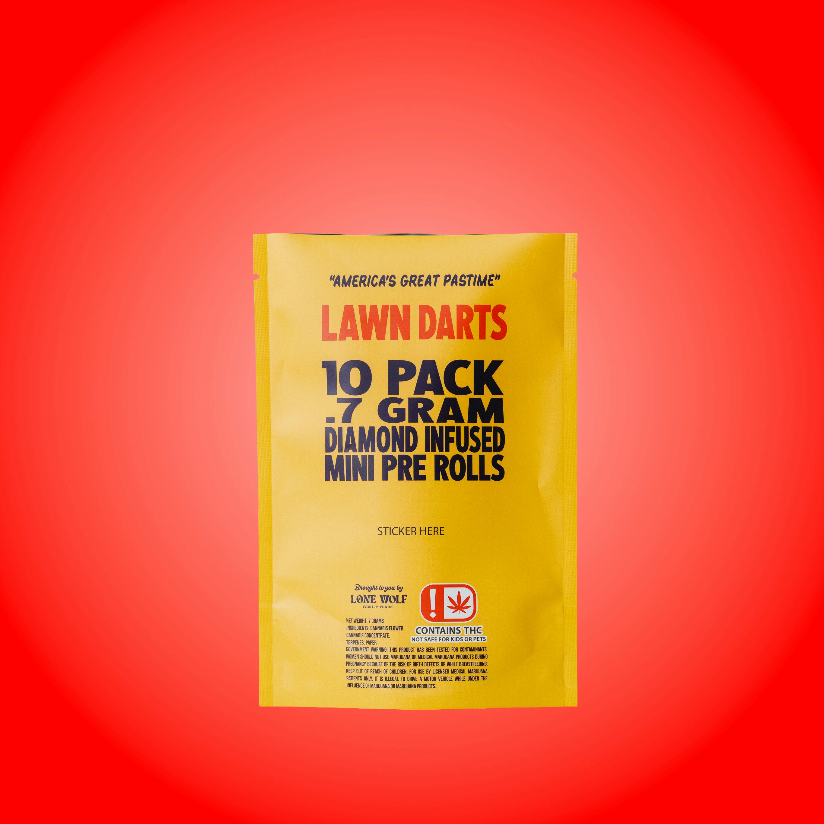 Lawn Darts - Lawn Darts | Apricot Jelly | Infused Minis | 0.7g each | 10pk - 1