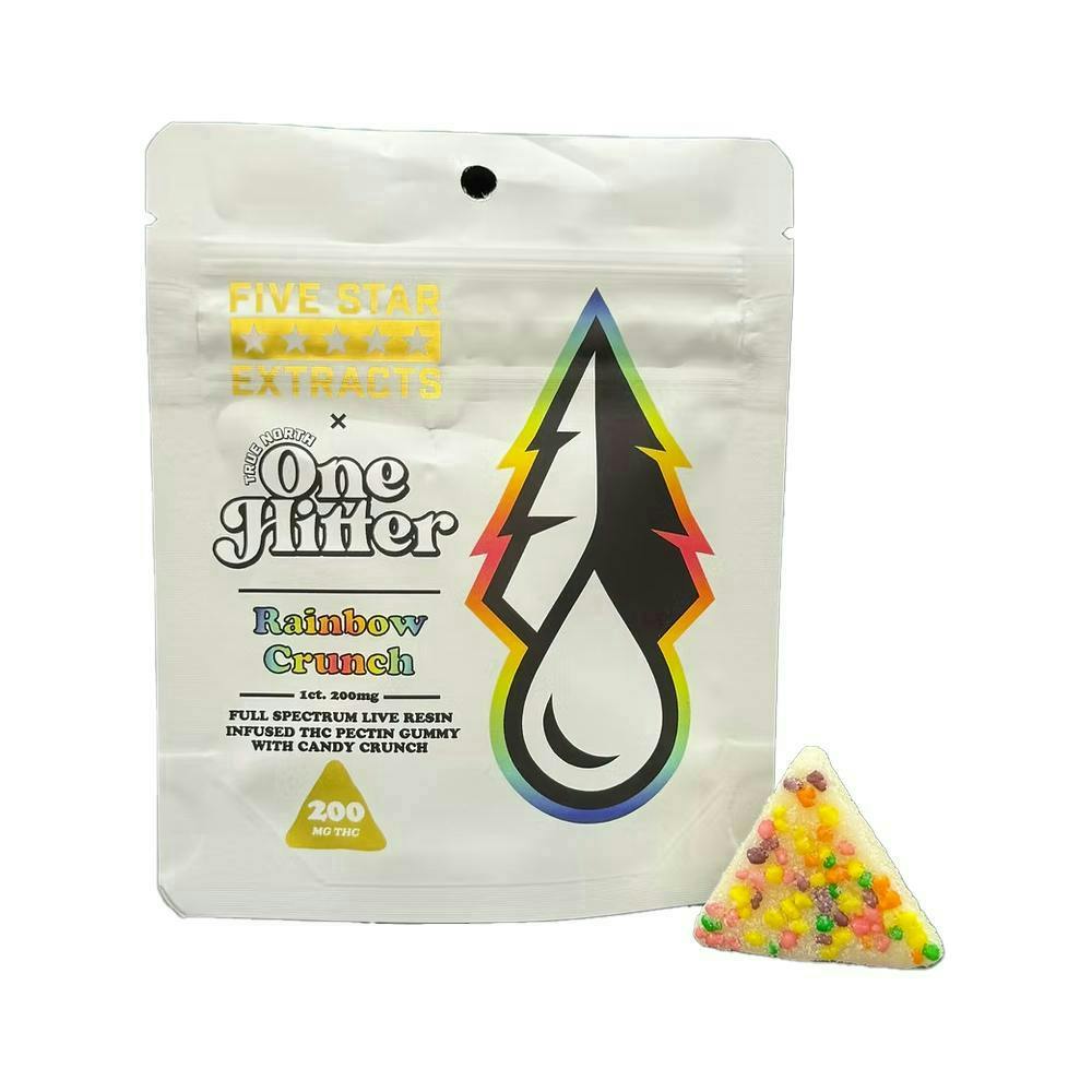 True North Collective MI - True North | One Hitter | Rainbow Crunch Live Gummies | 200mg | Single - 1