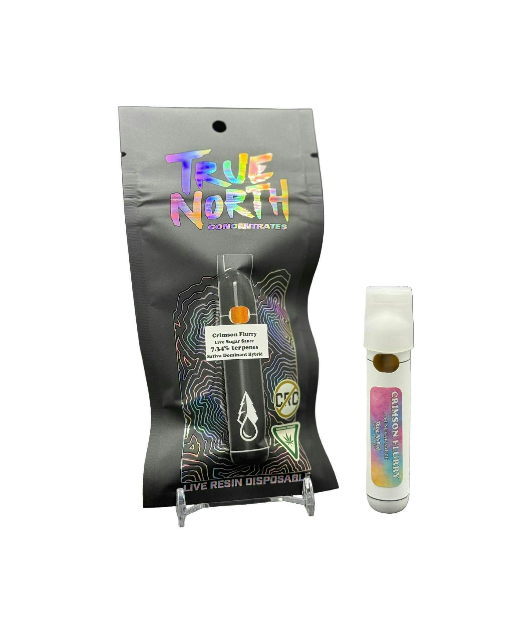 True North Collective MI - True North Collective | Crimson Flurry | Live Sugar Sauce Disposable | 1g - 1