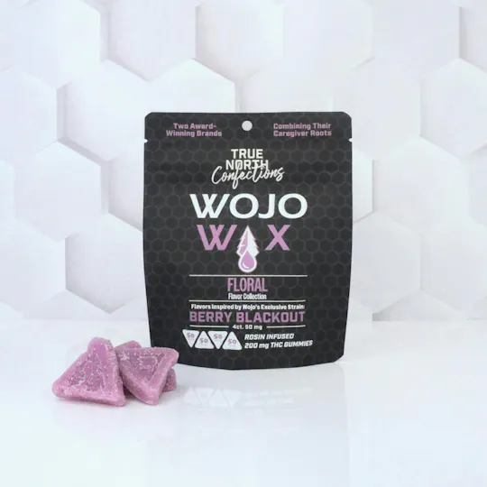 True North Collective MI - True North x WOJO | Berry Blackout Rosin Gummies | 200mg | 4ct | 50mg/ea - 1