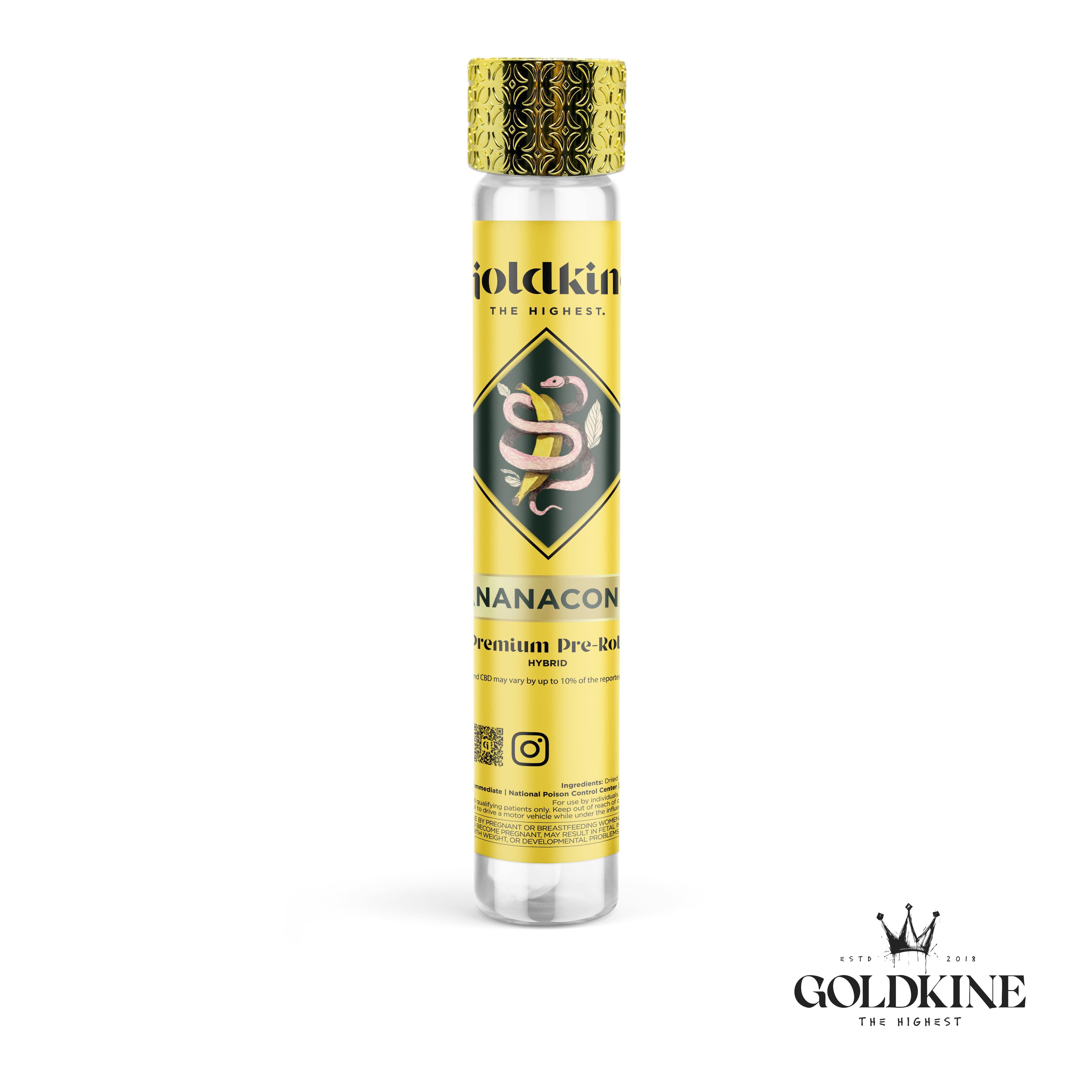 Goldkine - Goldkine Classic Pre Roll 1G | Bananaconda - 1
