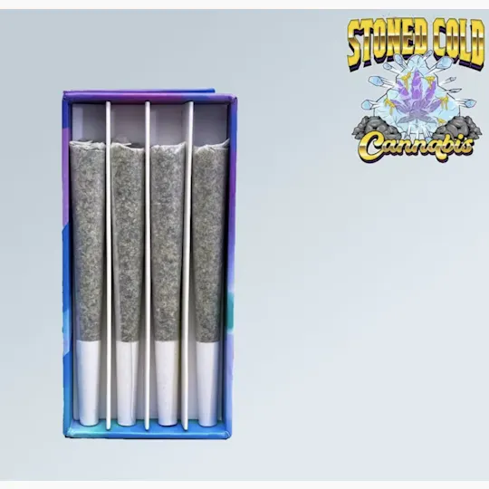 Stoned Cold Cannabis - Mendo Punch x Apple Fresa | Infused Joints | 0.75g each | 4pk - 1