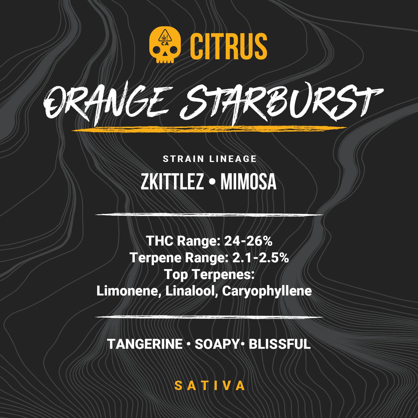 Bosky Genetics - Orange Starburst 1.5g Bones Citrus Pre-Roll - 1