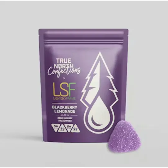 True North Collective MI - True North x LSF | Blackberry Lemonade Gummies | 200mg | 4ct | 50mg/ea - 1